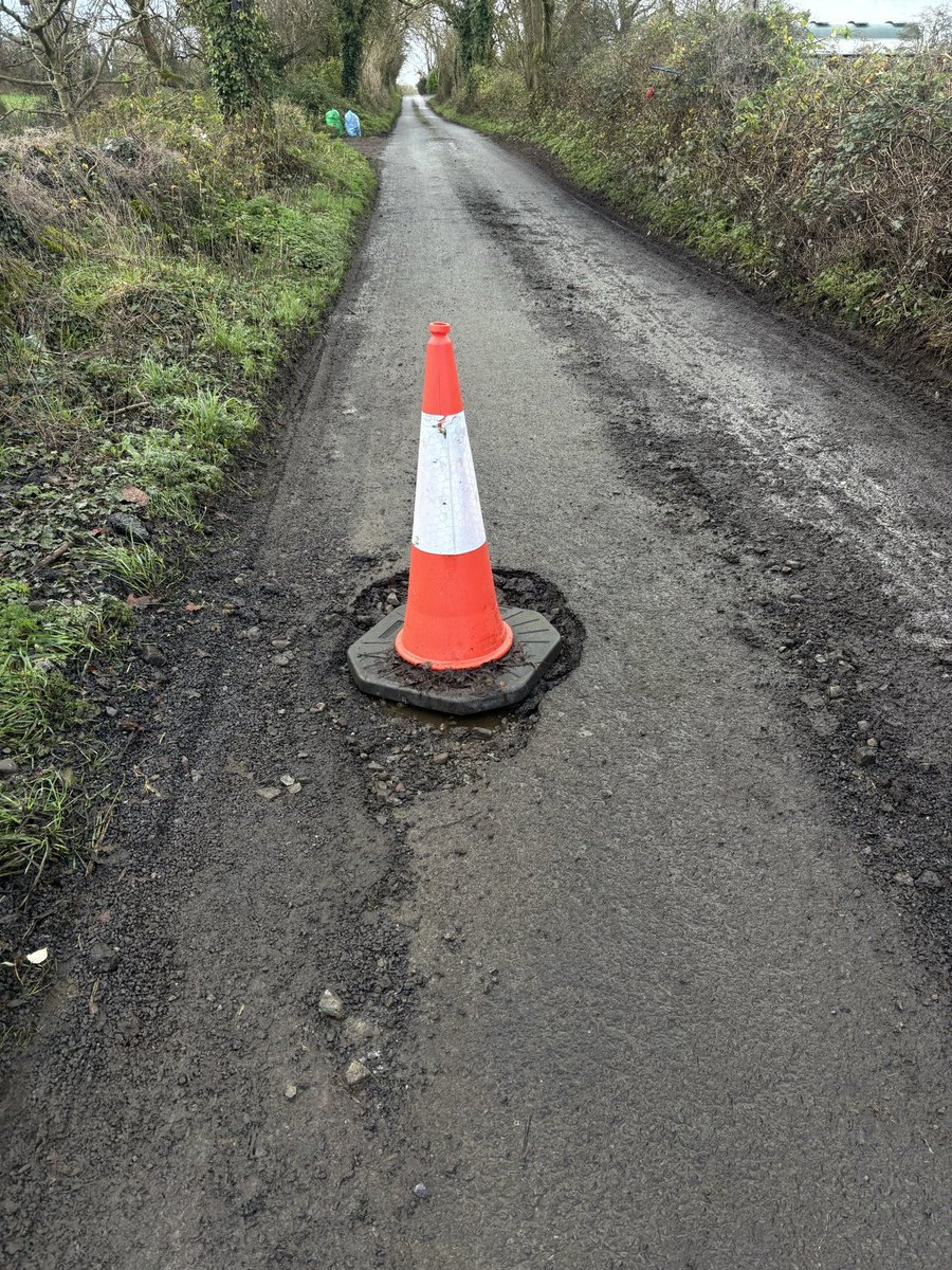oonaghneachtain's tweet photo. One of many pot holes, L5666!! 
We are forgotten about in South Mayo. Road desperately needs to be resurfaced https://t.co/CmmVTZyabT