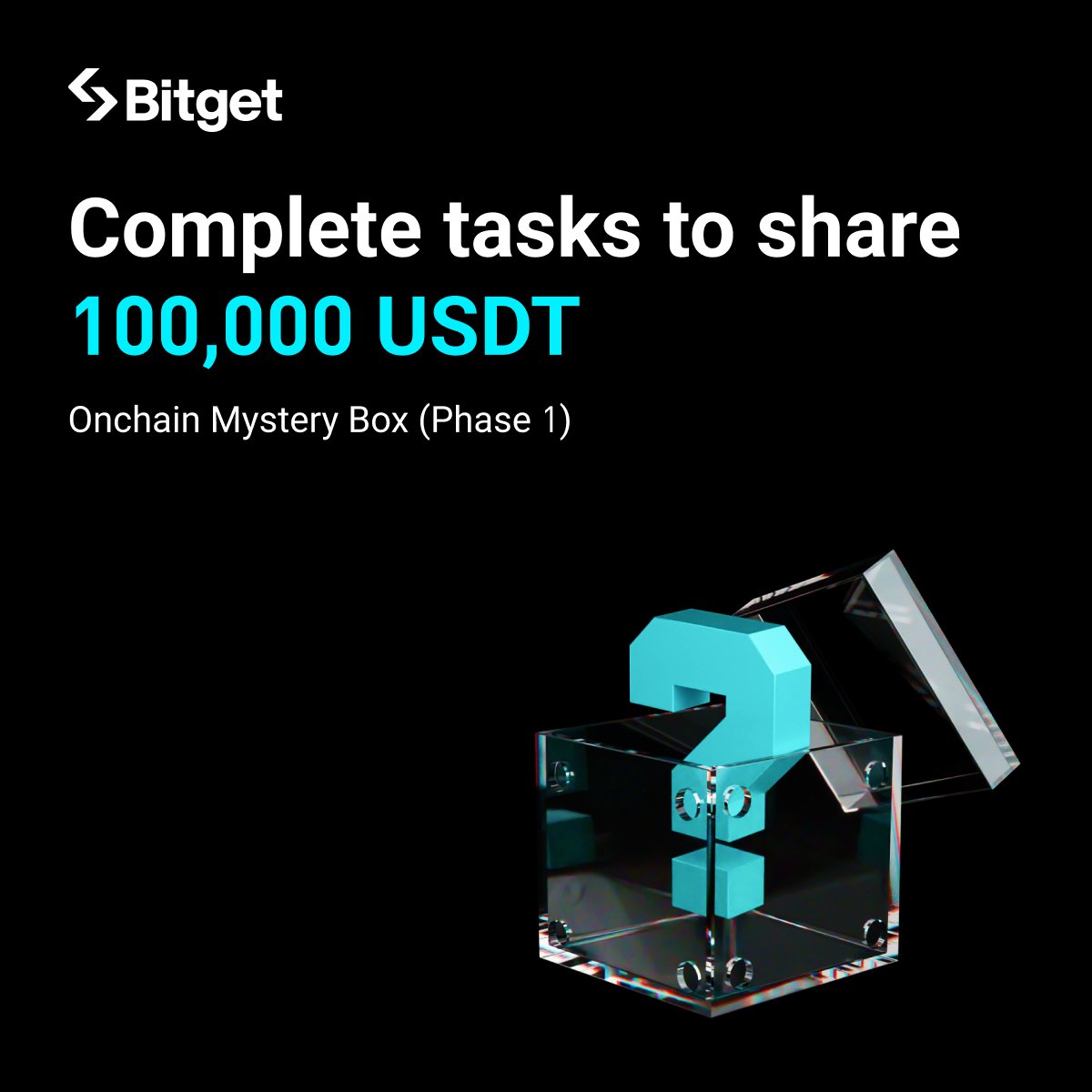 bitget's tweet image. Trade on #BitgetOnchain &amp;amp; share 100,000 USDT! Onchain Mystery Box 1

🗓 Nov 18, 11:00 AM – Nov 25, 10:59 AM (UTC)
 
✅ Register: bitget.com/events/onchain…
🔹 Every box is a guaranteed win.🤩
🔹 Contains a reward up to a $500 USDT voucher!