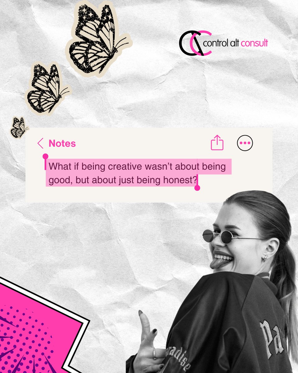 cntrlaltconsult's tweet image. The best ideas aren’t always the loudest — they’re the ones that feel true.
Honest creativity resonates because it reflects something real about the people and brands behind it. That’s the kind of work we’re interested in creating and amplifying.
#RealCreativity #DesignWithIntent