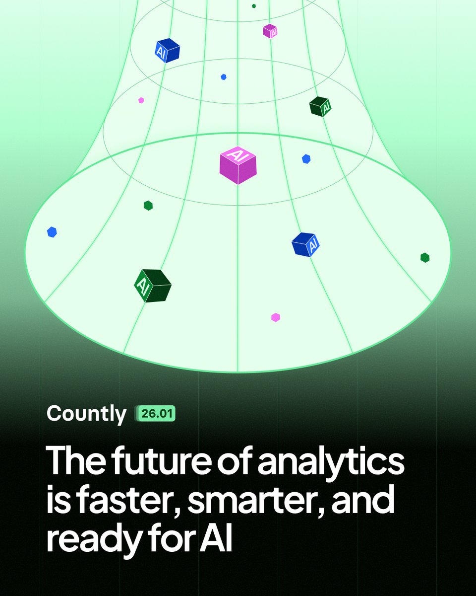 gocountly's tweet image. Countly 26.01 is here. 🚀
A new data engine with up to 100× faster performance, lower TCO, and scalability beyond 100B data points: on a privacy-first foundation.

🔗 Read the announcement: countly.com/blog/countly-2…

#AI #Analytics #DataPlatform #LLM #CustomerIntelligence #Countly