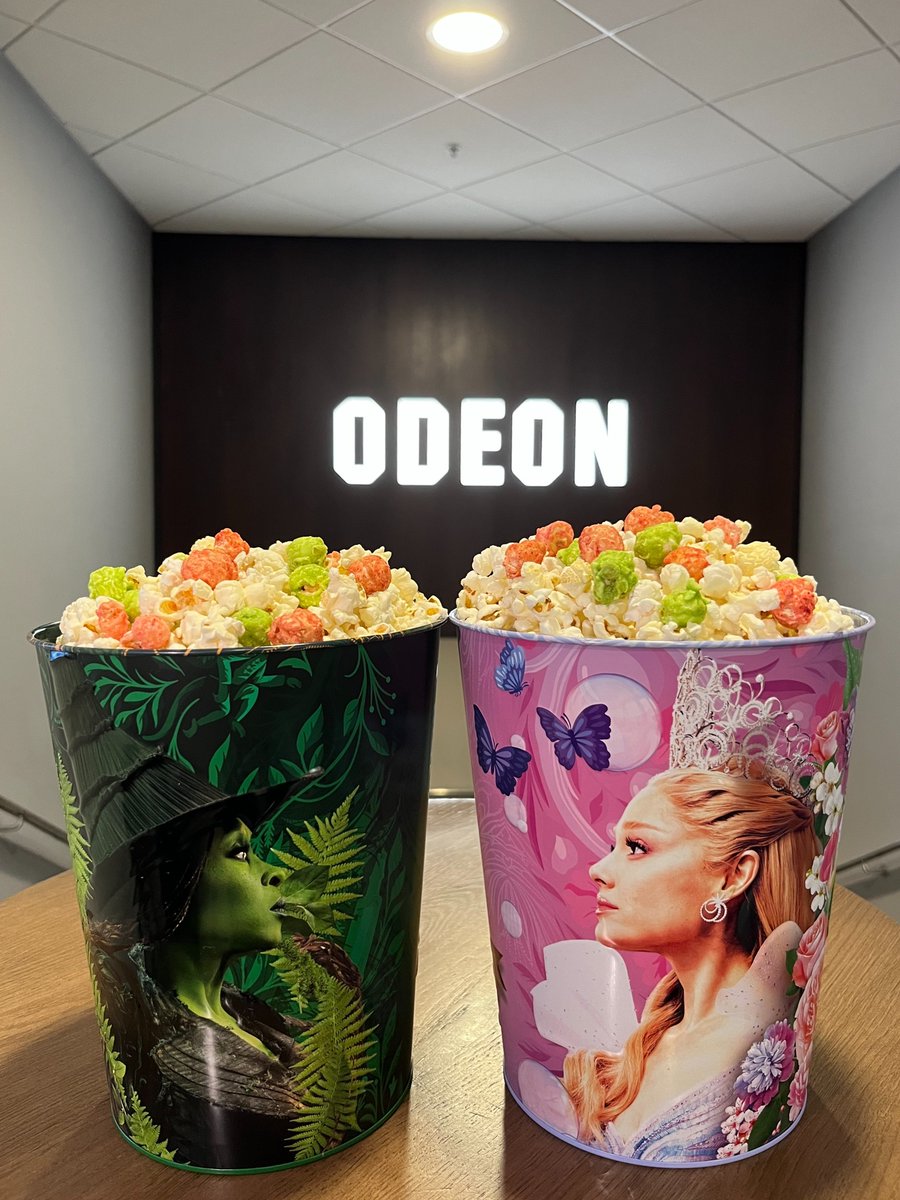 A wicked week awaits! Pre-order your For Good popcorn tin when you book your tickets at ODEON🍿✨

Witch side will you choose—Glinda 🩷 or Elphaba 💚?
