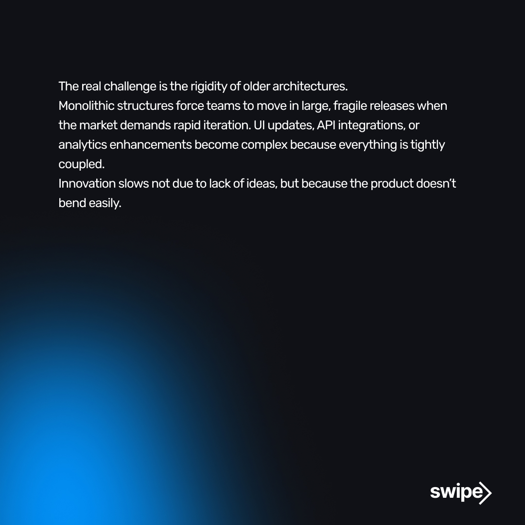 nalashaa's tweet image. Legacy products carry hidden constraints that quietly drain time, budget, and engineering energy.

Modernization clears that bottleneck and brings software back to a state where change is possible, safe, and continuous.

#PMAPNC #ModernApplicationDevelopment #LegacyModernization