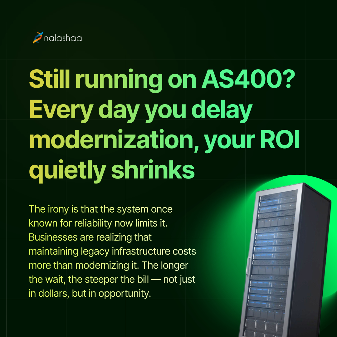 nalashaa's tweet image. Every CIO knows the math: the older the system, the higher the cost of keeping it alive.
But AS400 modernization flips that equation — turning reliability into agility, risk into resilience, and cost centers into profit engines.

#ALDBNC #AS400Modernization