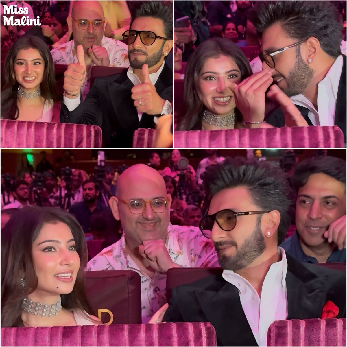 BollyGup's tweet image. Though #SaraArjun is just 20 years old, her chemistry with #RanveerSingh stole the limelight in #DhurandharTrailer launch