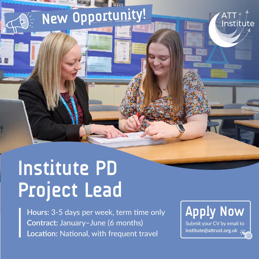 Could you help us transform our approach to evaluating PD impact? ✈️

We’re seeking a consultant/subcontractor for a strategic project and to support our accredited courses.

Learn more &amp; apply: tinyurl.com/579vf22p

#EducationConsultant #UKeduchat #EduPD #CPD #PD #PDstrategy