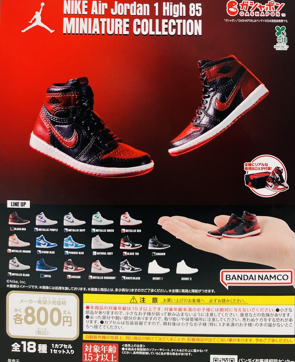 🙇🏻‍♀️完売のお知らせ🙇🏻‍♀️ ☘️NIKE Air Jordan 1High 85