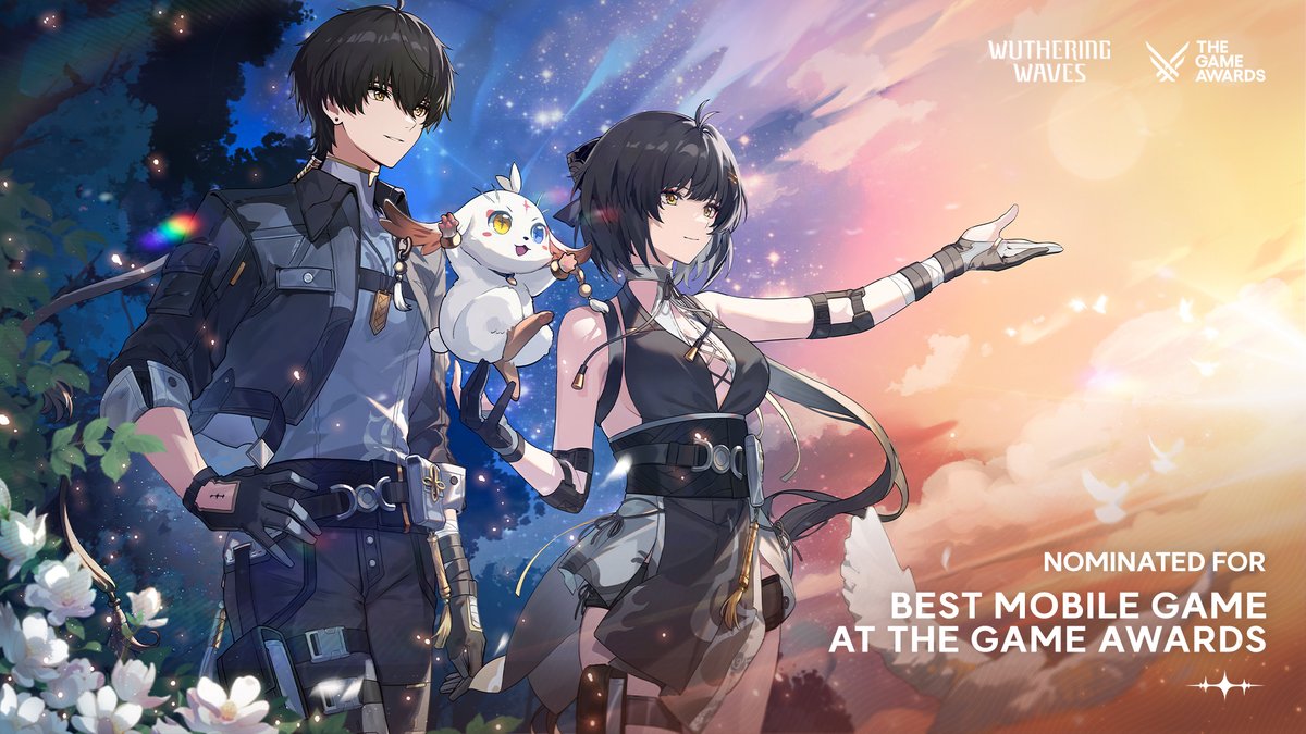 Wuthering_Waves's tweet image. We are thrilled to announce that Wuthering Waves has been nominated for Best Mobile Game at #TheGameAwards (TGA) 2025. This would not have been possible without your continued support. To celebrate this happy occasion, we will be sending the following gift to Rovers across all…