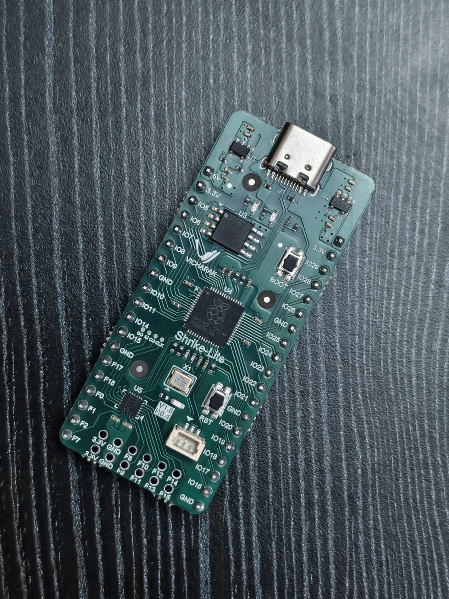 sunilshahu's tweet image. Just got @Vicharak_In &apos;s Shrike-lite. Designed in &quot;ગરવી&quot; Gujarat and Manufactured in India!

Will tinker with it in coming months! It&apos;s my first FPGA board and will definitely need some steep learning! 

#FPGA #india #engineering #embedded #mcu