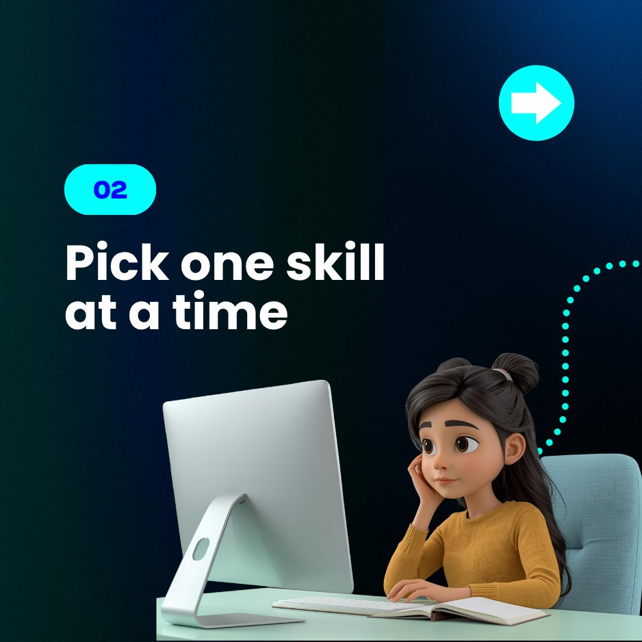 KTechbridge's tweet image. Staying consistent in tech is a superpower.

Here are 5 habits that help:
✅Fixed study time
✅Focus on one skill
 ✅Track lessons
✅Revisit weak areas
✅Join a community

Start small. Stay steady.