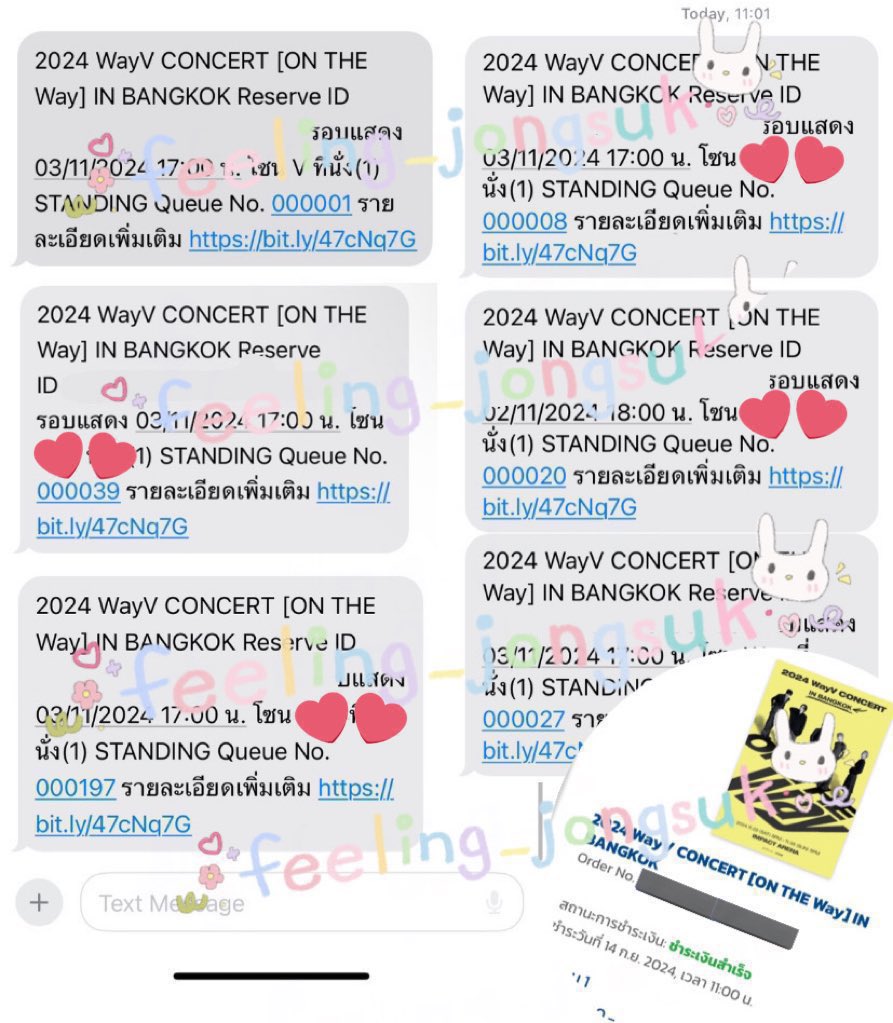 feeling_jongsuk's tweet image. รับกดบัตร📍
#NCTWISH_CONCERT_TOUR

- รับทุกโซน
- ราคาเริ่มต้น 500.-/ใบ

เคยกดได้คิว 1 ,4 ,8 ++ และกดได้Vip คอนอื่นๆ+++++

❤️สามารถไปจ่าย 7-11 เองได้ 
💐รีวิวการกดบัตรได้ที่ #bfรีวิวบอคอ 
📌สนใจสอบถามก่อนได้ค่า

#NCTWISH_CONCERT_TOUR_IN_BKK
#OurWISH_BANGKOK