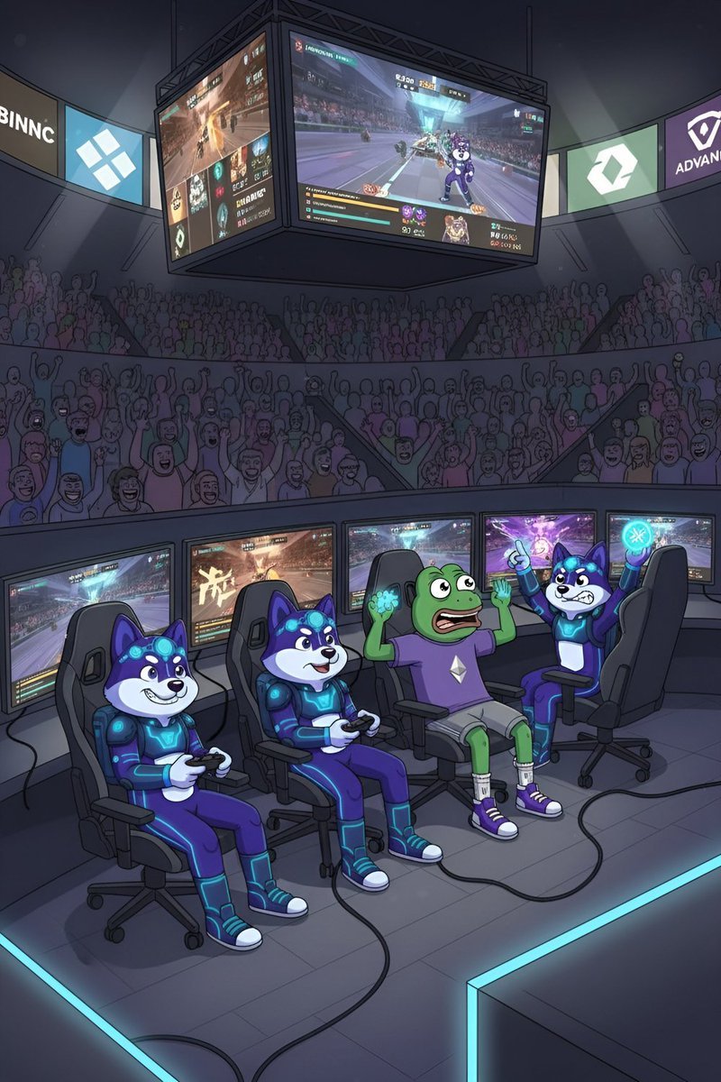 AnyInuCoin's tweet image. Meme season isn’t a game anymore...

it’s an esport, and $AI - @AnyInuCoin is playing on the main stage. 🎮🐶🤖

While the crowd watches in disbelief,
the Any Inu squad is out strategizing every narrative:
AI, gaming, multichain, memes - all in one play.

👀Some are spectators.…