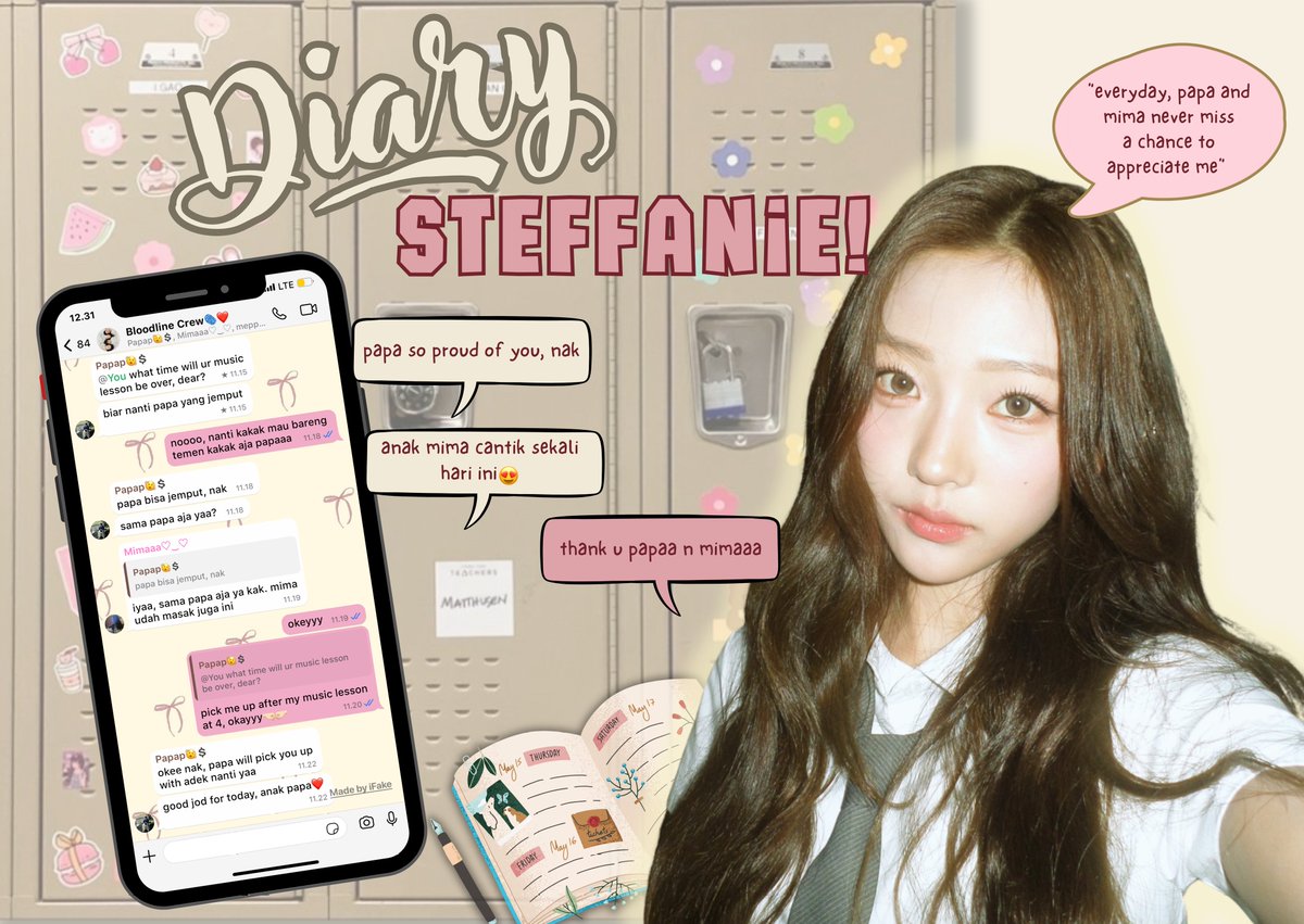 — Diary of Steffanie! (spin off from #mattlin)
"Papa sama Mima itu ga pernah kelewat satu hari pun buat mengapresiasi anaknya"

stella kim ft. mark lee few tweets au
#WMCChallenge_xxvv <a href="/wmcarea/">𝑾𝒐𝒓𝒅𝒔𝒎𝒊𝒕𝒉'𝒔 𝑪𝒐𝒓𝒏𝒆𝒓</a>