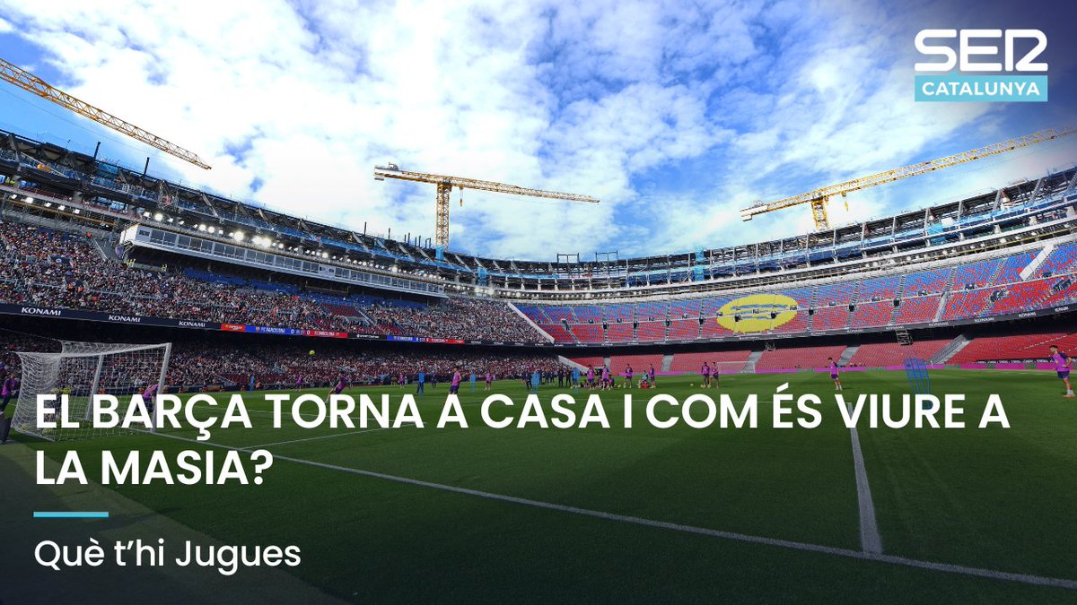 📹 Segueix EN DIRECTE el #QuèThiJugues amb Sique Rodríguez i <a href="/lluisflaquer/">Lluís Flaquer</a>!

💥👀 El Barça torna a casa, 'Jo vaig viure a La Masia' amb <a href="/xavitorresll/">Xavi Torres</a> i com és viure a La Masia? Amb <a href="/JofreM11/">Jofre Mateu Gonzalez</a>, <a href="/lluiscarreras7/">lluiscarreras7</a>, <a href="/Jordi_Ferron/">Jordi Ferrón Forné</a> i Bojan Krkic

🔗 youtube.com/watch?v=Bsi7i4…