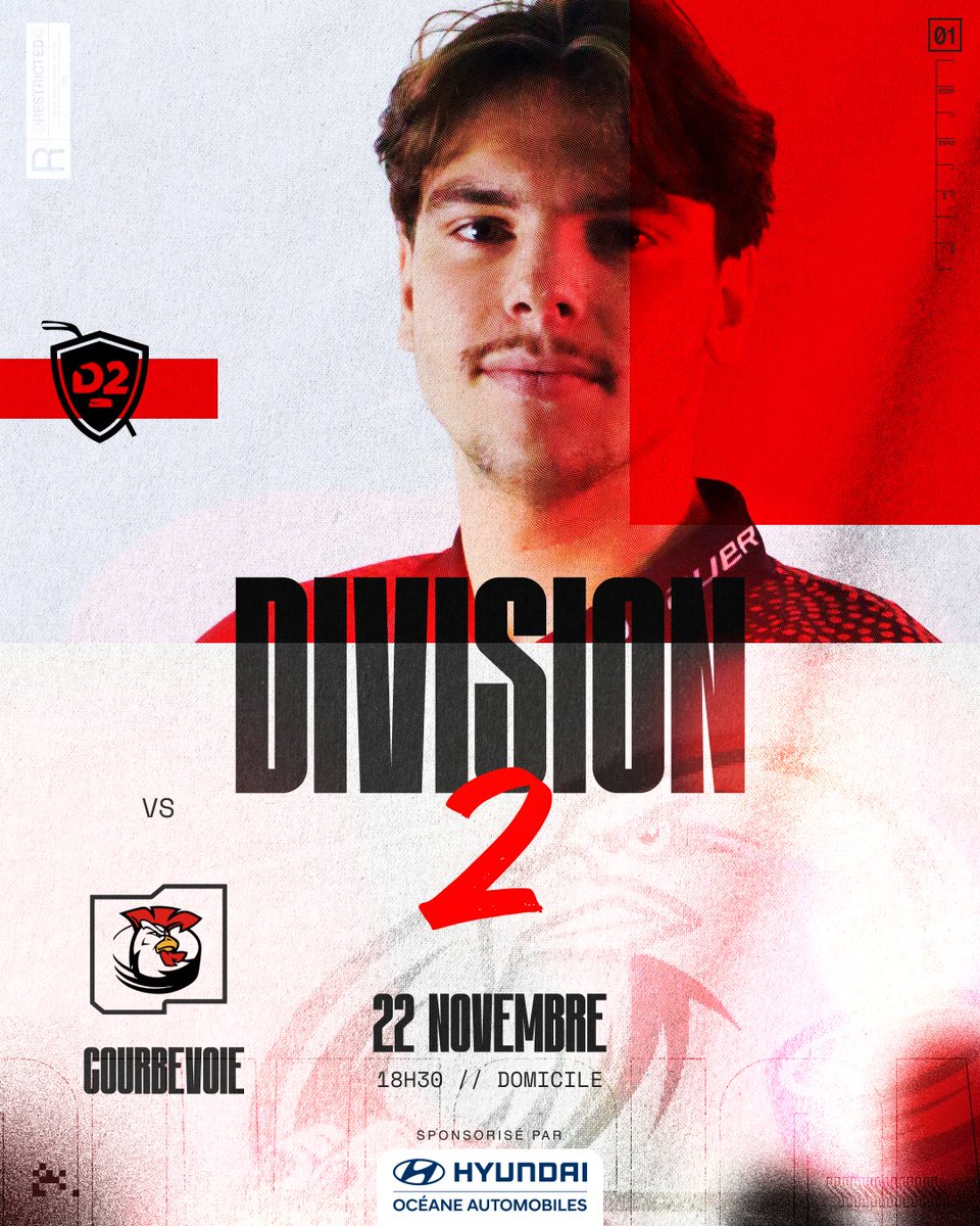 🏒| 𝘿𝙞𝙫𝙞𝙨𝙞𝙤𝙣 𝟮 𝘗𝘢𝘳𝘵𝘦𝘯𝘢𝘪𝘳𝘦 𝘥𝘶 𝘮𝘢𝘵𝘤𝘩 Hyundai

Nos Aigles 🦅 sont de retour à domicile pour recevoir les Coqs de Courbevoie. 
Il faudra encore une fois rien lâcher.

#hogly #hockey #ffhg #division2