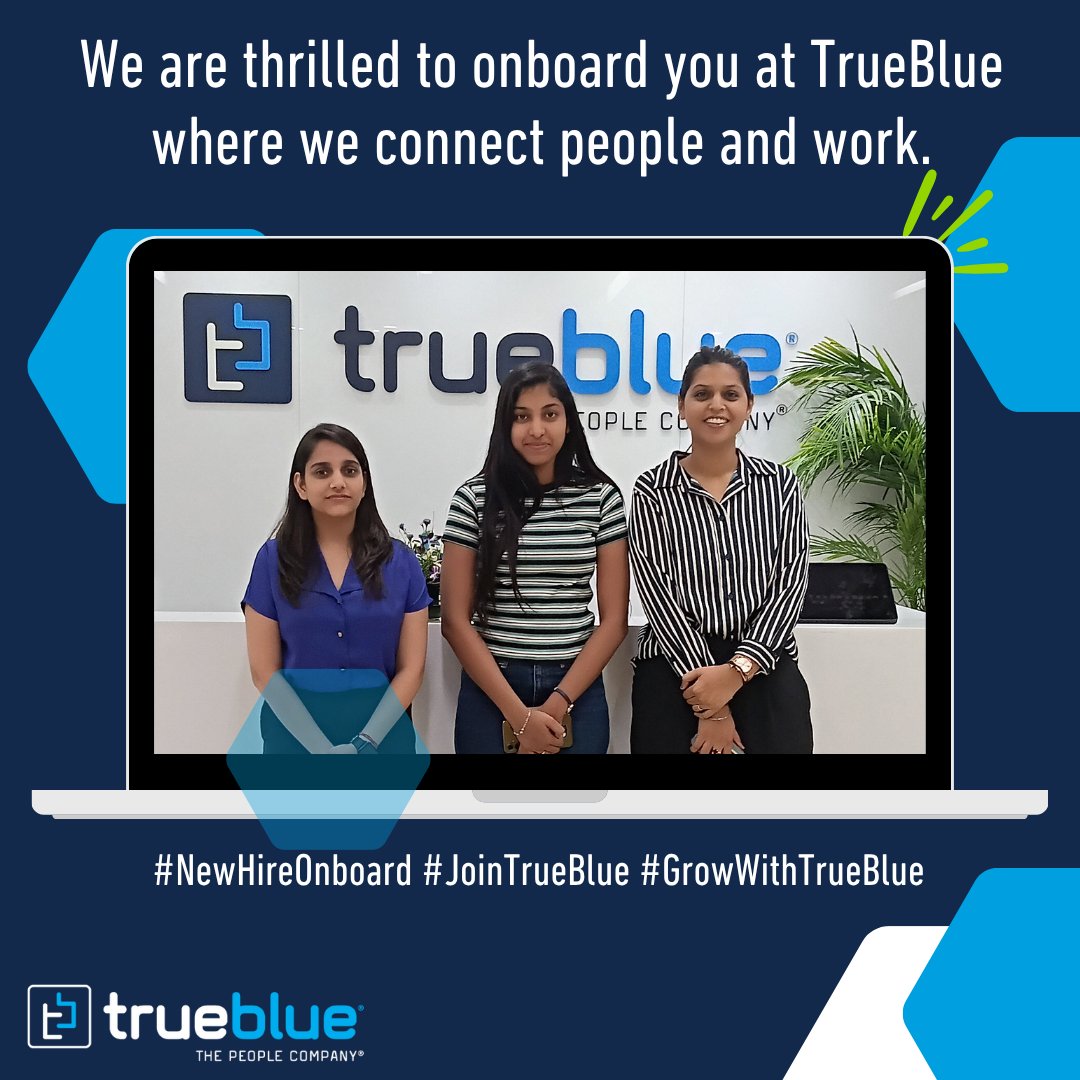 IndiaTrueblue's tweet photo. Expanding our team, expanding our potential.
#newhireonboard #jointrueblue #growwithtrueblue https://t.co/8ruCqkojQ0