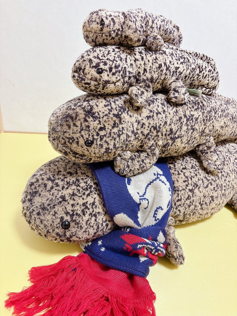 2025年マフラー付きオオサンショウウオぬいぐるみ 雪ver. 京都水族館