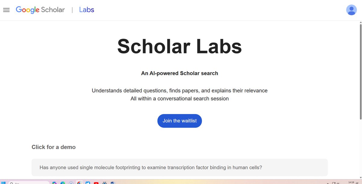 Literatür Tarama Sürecinde Google'dan Yeni Bir Adım
Google Scholar Labs 
Bekleme listesine katılmanız önerilir 
scholar.google.com.tr/scholar_labs/s…