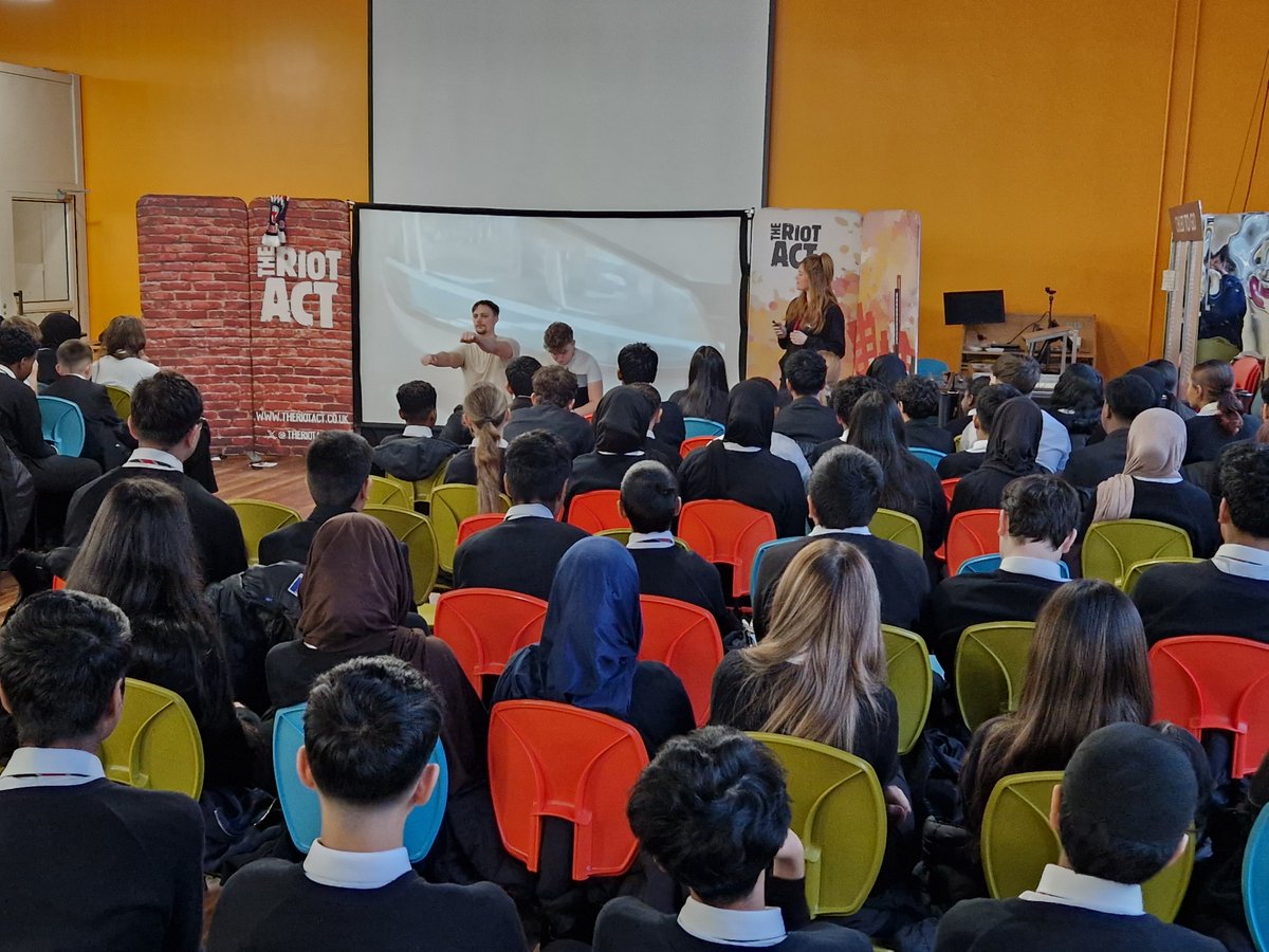 LadybridgeHigh's tweet image. Many thanks to The Riot Act team who delivered creative and thought-provoking interactive workshops on road safety and passenger awareness this morning for our Year 10 learners! #learningforlife #roadsafety #personaldevelopment
