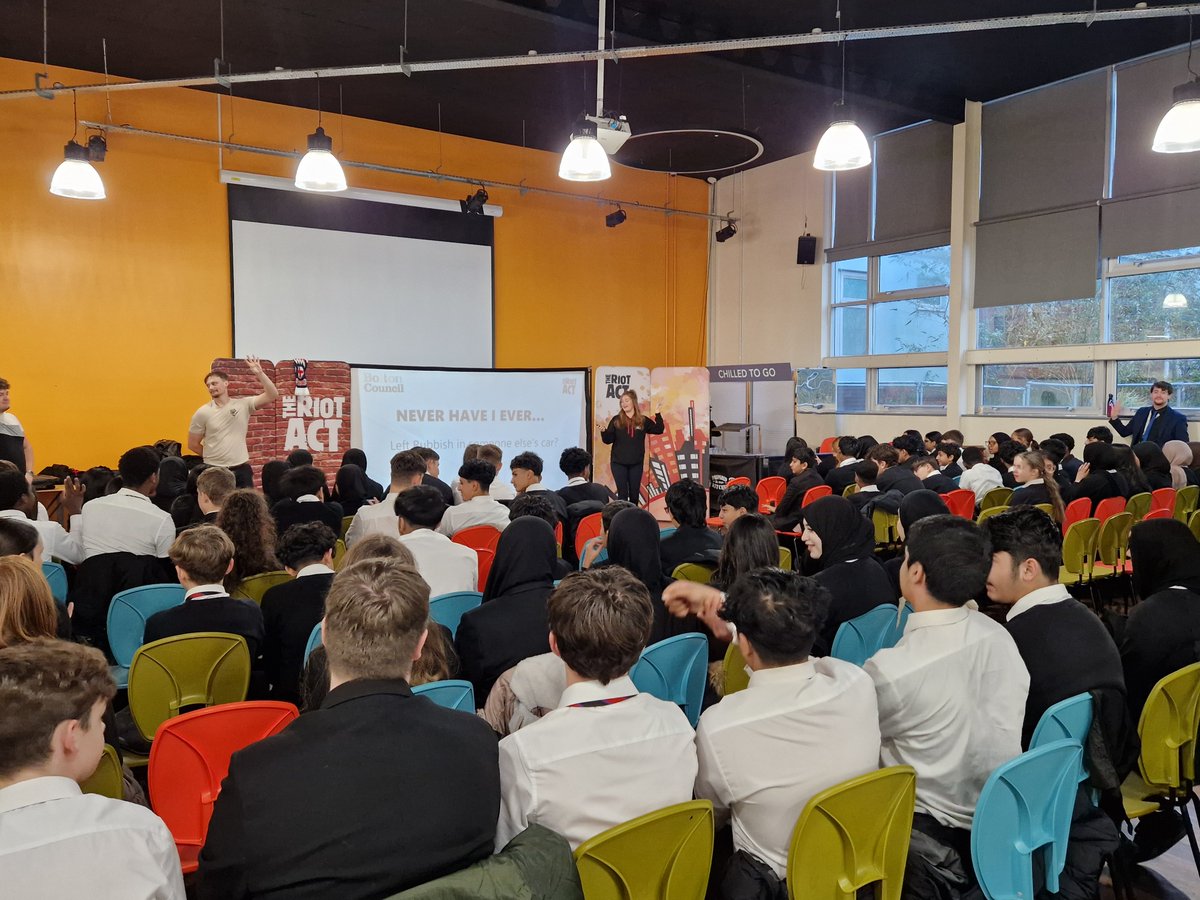 LadybridgeHigh's tweet image. Many thanks to The Riot Act team who delivered creative and thought-provoking interactive workshops on road safety and passenger awareness this morning for our Year 10 learners! #learningforlife #roadsafety #personaldevelopment