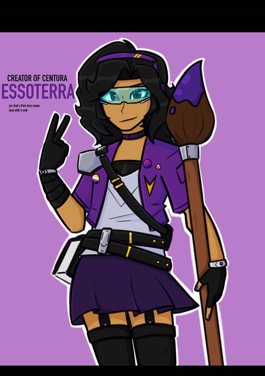 687 - Essoterra

Alright, I got kinda busy today! So I figured "Hey, Esso's meant to have a hero outfit, let's do that lol"

So here we go! The same art as yesterday with some extra stuff ;)