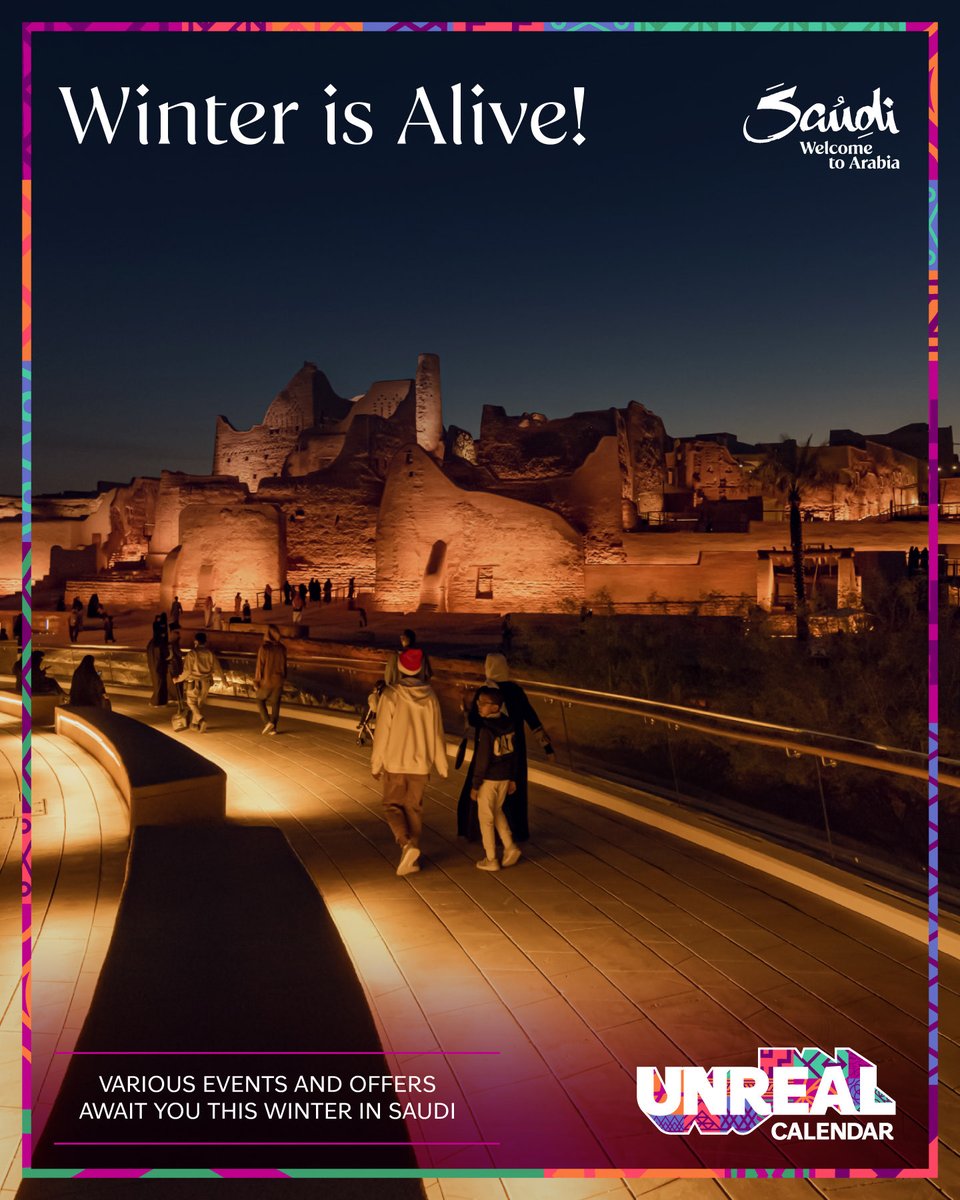 VisitSaudi's tweet image. Everything happening this November, all in one place! The Saudi Unreal Calendar 🗓️✨

Explore the latest shows, concerts, and must try experiences happening across Saudi. 

Find out more here:
visitsaudi.com/content/dam/do…

#StayedForMore #VisitSaudi