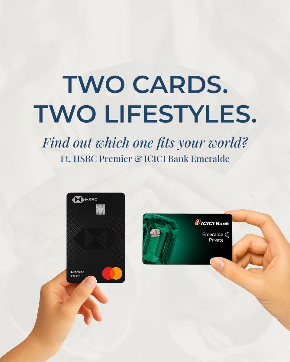 ThePointsCode's tweet image. HSBC Premier vs ICICI Emeralde ⚖️Here’s the breakdown you actually need.
📩 DM @thepointscode for a curated card strategy.
#ThePointsCode #ccgeeks #CreditCardComparison #HSBCPremier #ICICIEmeralde #PremiumCards #RewardPoints #TravelCards #PointsOptimization  #IndiaCreditCards