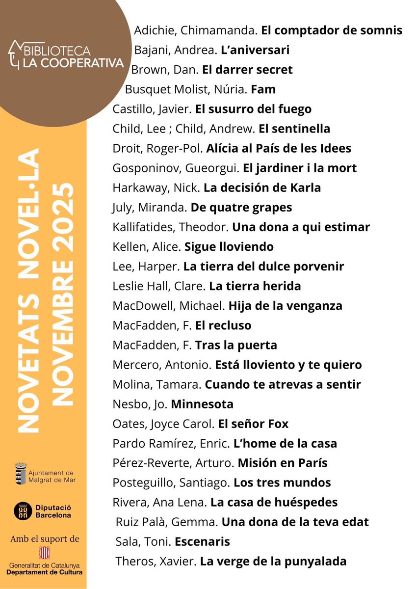 Biblioteca La Cooperativa. Malgrat de Mar tweet media