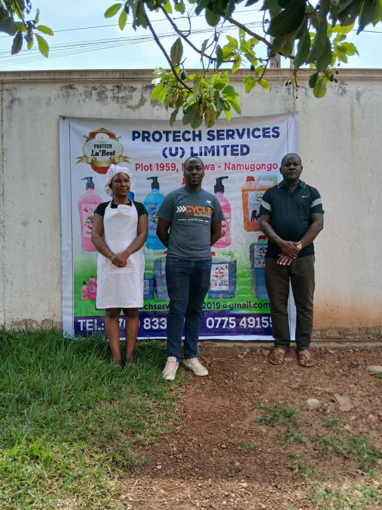 mkazipreneur's tweet image. Over the past 6 months, we’ve been supporting Protech Services (U) Ltd, a growing manufacturer of shampoo, shower gel, handwash, aftershave &amp;amp; liquid soap, under the #MkazipreneurBoostUpProgram.

During our recent portfolio visit, we reviewed their progress, assessed improvements…