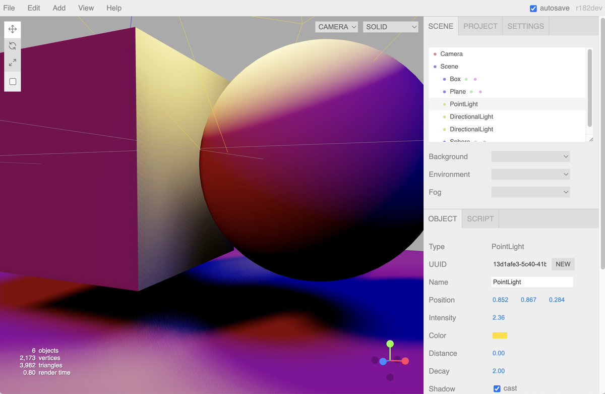 mrdoob's tweet image. Intense session today with Claude modernizing @threejs&apos;s WebGLRenderer shadows.

Before / After