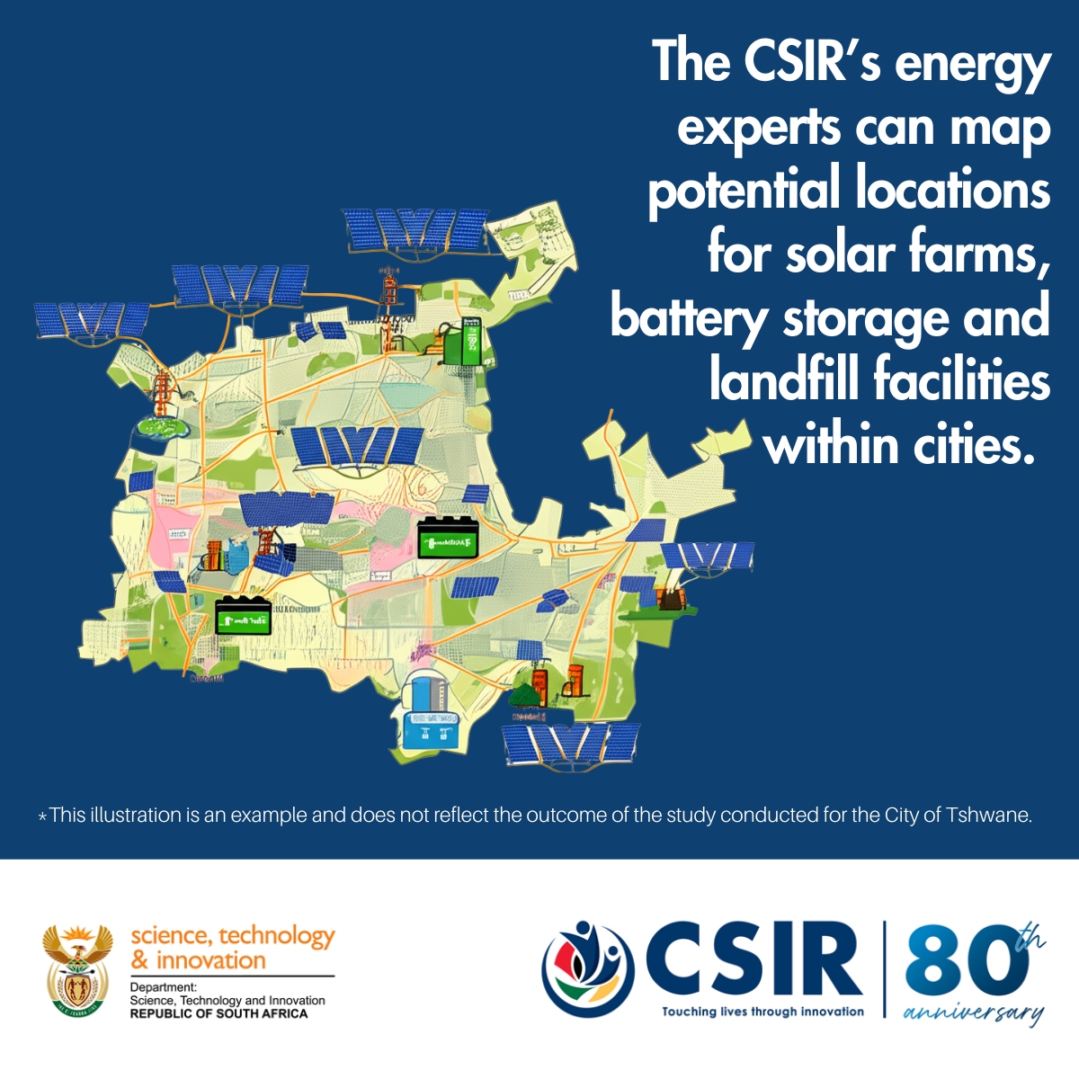 CSIR's tweet image. .@CityTshwane has a new plan for clean, affordable energy - #TeamCSIR helped the city determine the ideal mix of #cleanenergy and #renewableenergy from solar, wind, battery storage, hydro, landfill gas and biomass.

Sipho Mdhluli, an energy modelling expert at the CSIR, says the…