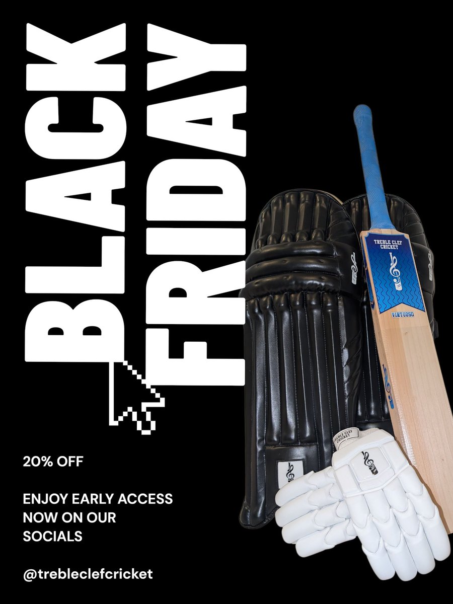 ✨ EARLY ACCESS IS HERE! ✨
Our Black Friday Sale starts now exclusively through our socials — and you’re first in line. 👀🔥

Enjoy 20% OFF ALL ITEMS before anyone else gets the chance.

Hurry… once it’s live to everyone, things will go fast.
#BlackFridayEarlyAccess #SaleAlert