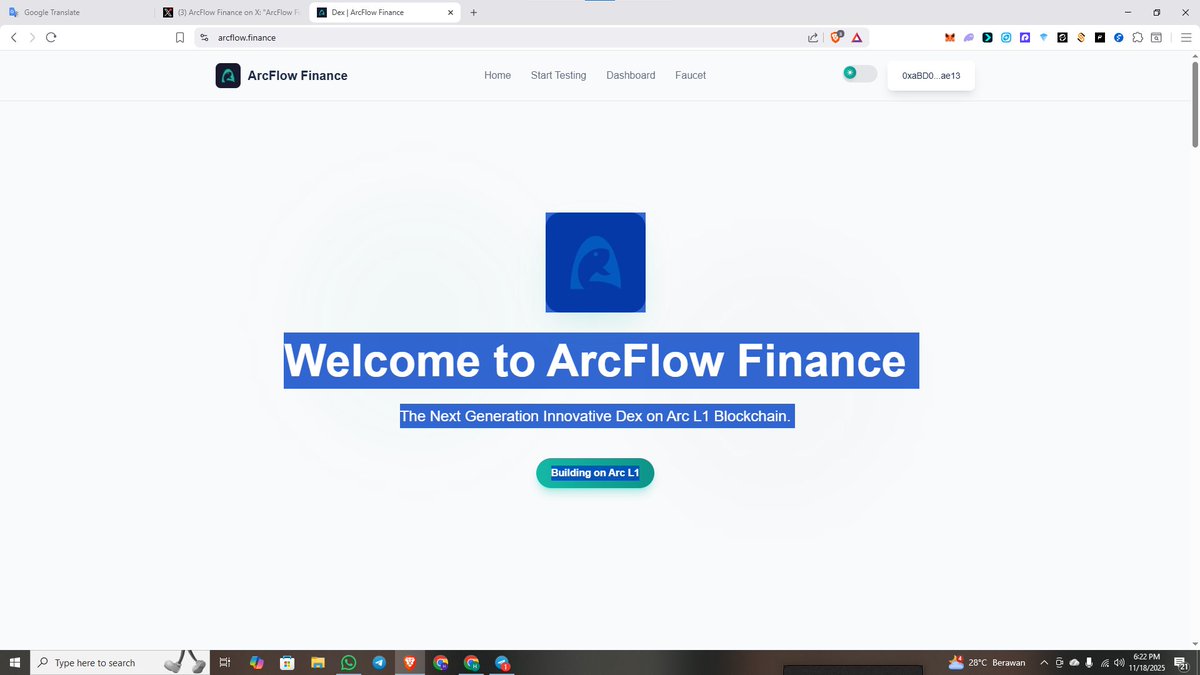 ddanzzzz_'s tweet image. nice project @ArcFlowFinance #ArcFlowFinance
