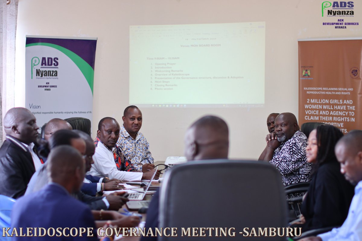 Kaleidoscope Project partners and Samburu County set governance structures and key deliverables to advance Sexual and Reproductive Health and Rights

#KaleidoscopeProject
#SRHRJustice
#HealthSystemStrengthening
#ADSNyanza
#SamburuCounty
#ReproductiveHealthKe
#PartnershipForImpact