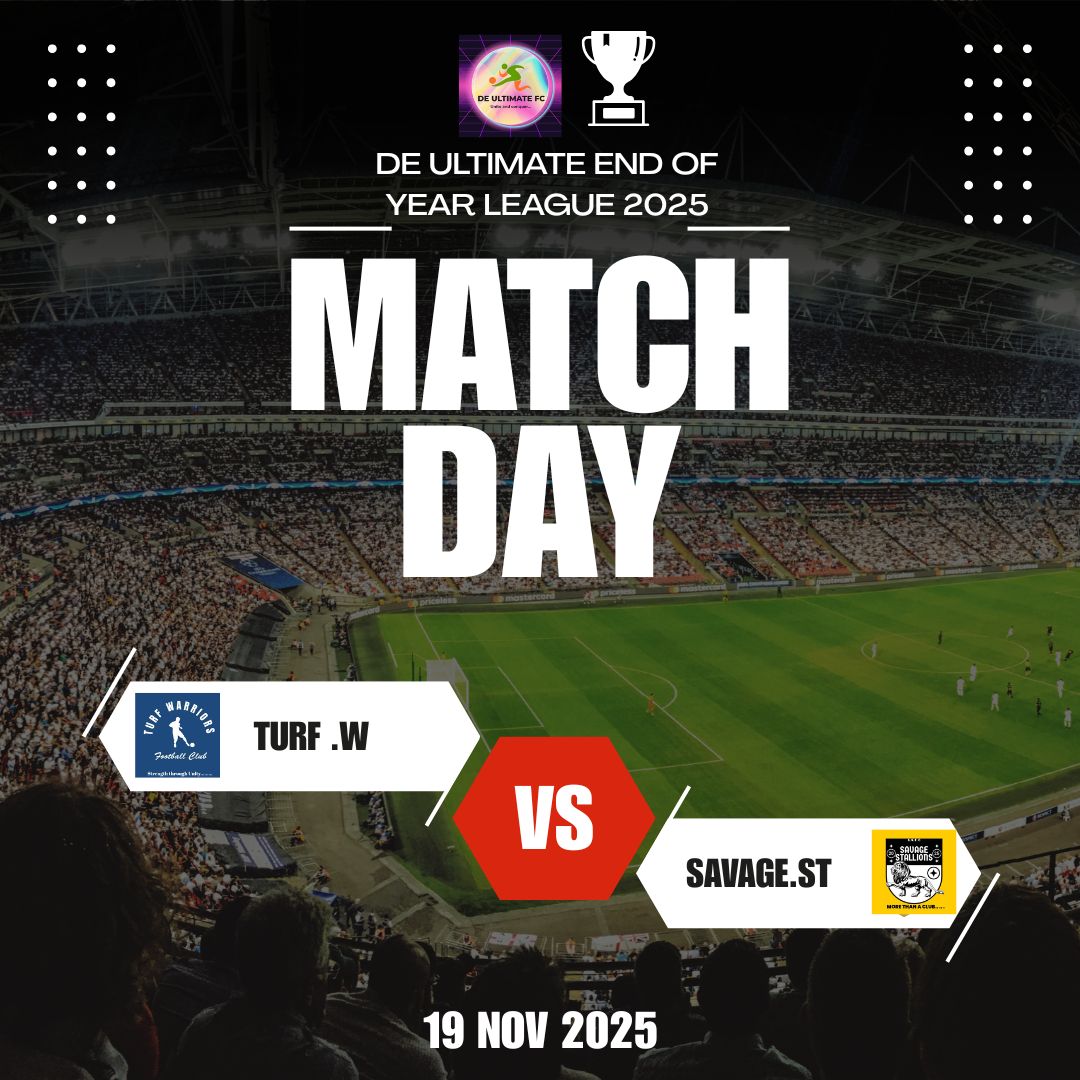 DULTIMATEFUTSAL's tweet photo. TURF WARRIORS 🆚 SAVAGE STALLIONS

IN WHAT promises to be titanic clash between both teams, The STALLIONS look to shrug off last week defeat as they take on an unbeaten WARRIORS side who look to continue their fine form.

PREDICTION - TURF WARRIORS 3️⃣ 🆚 3️⃣ SAVAGE STALLIONS https://t.co/XIJIkJ4L4r