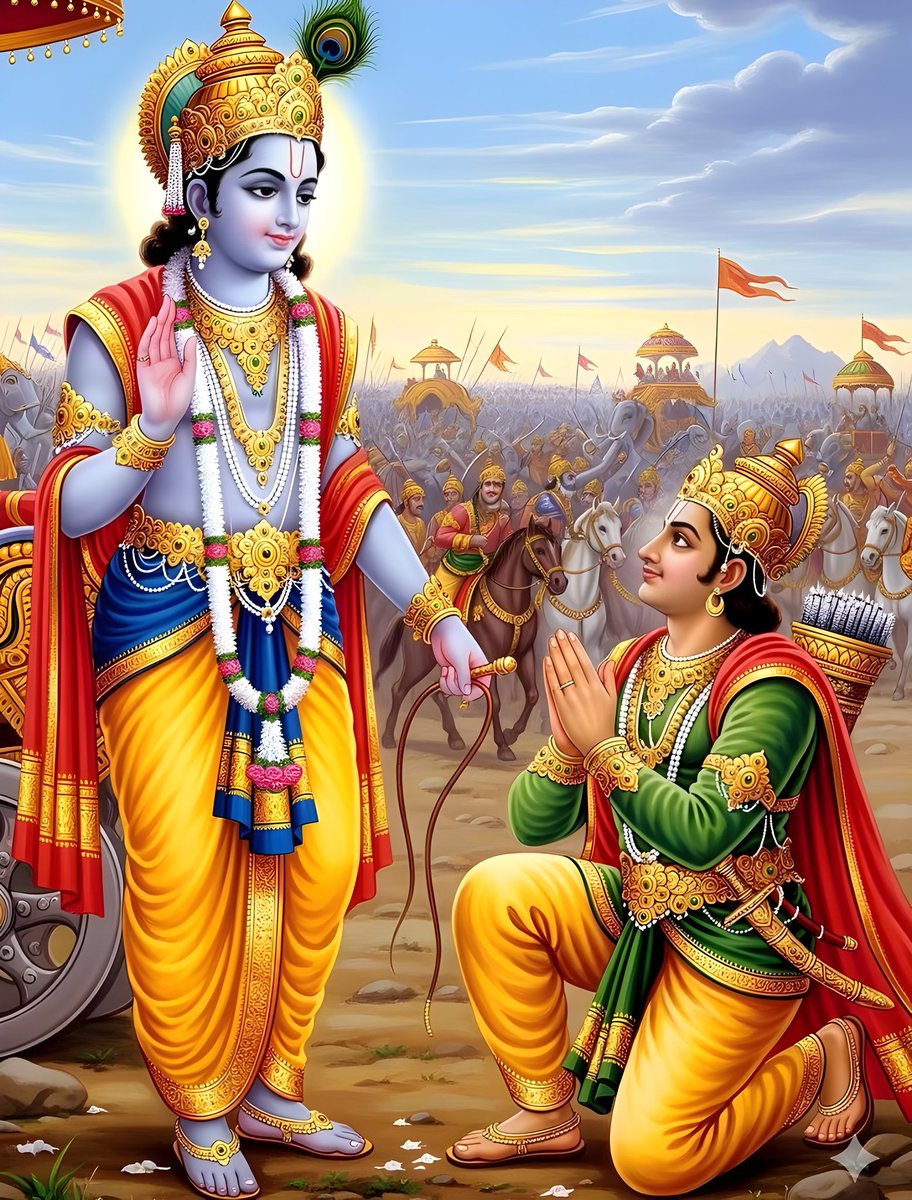 AmitNationlist's tweet image. संघर्ष से भागकर कोई नहीं जीता, कृष्ण ने हर चुनौती को स्वीकार कर विजय का मार्ग बनाया...
जीवन में वही सफल होते हैं, जो परिस्थितियों के अनुसार खुद को बदल लेते है।