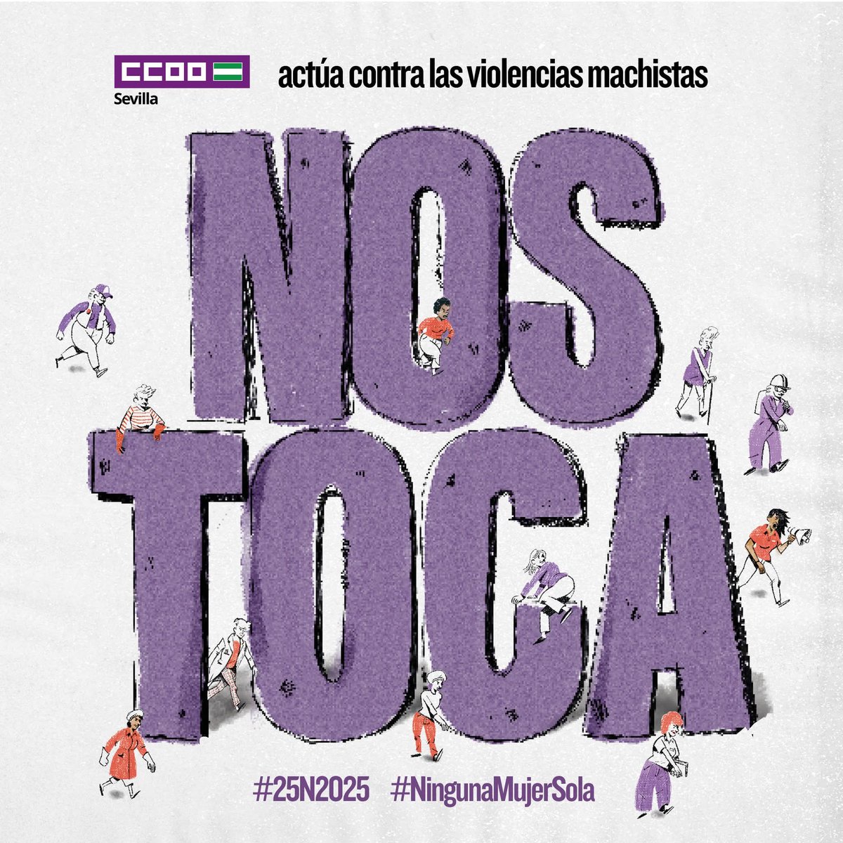 CCOOKNFALSPS's tweet image. 🟣25N | El #25N2025 vamos a dejar claro que no dejaremos a #NingunaMujerSola. 

📢Actuamos contra las violencias machistas.

💪Denunciamos:
❌las violencias contra las mujeres.
❌la manifestación extrema de la desigualdad entre mujeres y hombres.