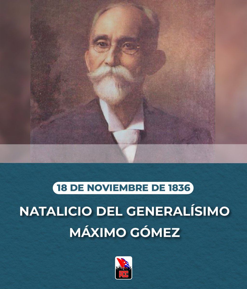 “Máximo Gómez (…) debió considerarse cubano, ciento por ciento, mil por mil, desde el primer día en que empuñó las armas en favor de la independencia de #Cuba. Y luchó 10 años, y fue el más brillante jefe y maestro de jefes cubanos”.

Fidel 

#CubaViveEnSuHistoria