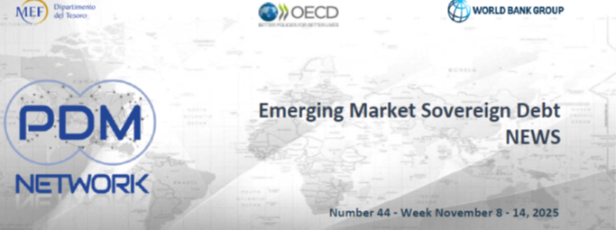 📣The Emerging Market Debt  News - Weekly Newsletter n. 44, 2025 -🗓️ Week November 8-14
is now available here👉shorturl.at/VnNGw
📝Subscribe to our newsletters 
 👉bit.ly/495cxJG
#publicdebt #sovbonds #EmergingMarkets
<a href="/MEF_GOV/">MEF</a>
<a href="/OECD/">OECD ➡️ Better Policies for Better Lives</a>
<a href="/WorldBank/">WorldBank</a>