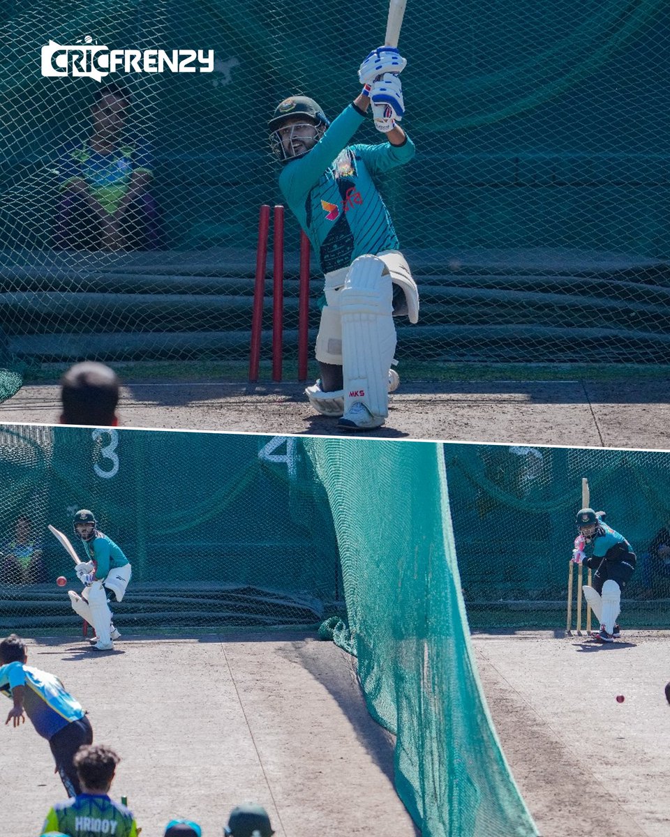 Cricfrenzylive's tweet image. ব্যাটিং অনুশীলনে মনোযোগী মুশফিক ও মিরাজ
#BANvIRE #MusfiqurRahim