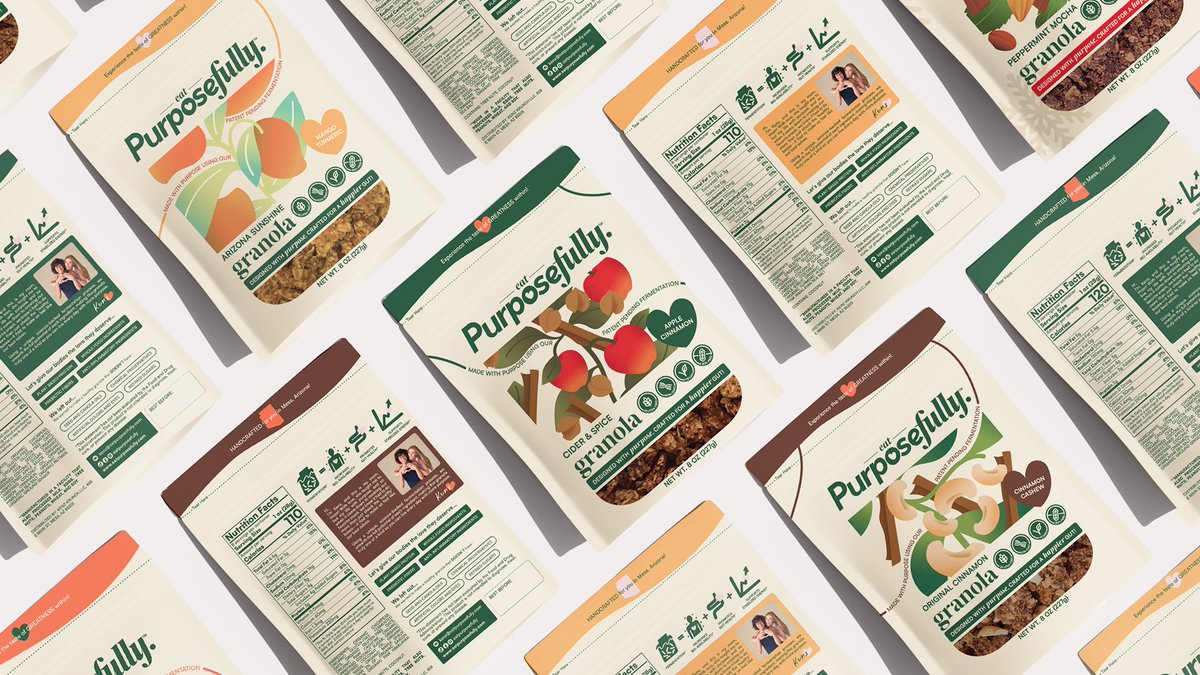DevalokStudio's tweet photo. Our work with Eat Purposefully is featured on @worldbrandesign 🎉

From naming to visual identity &amp; packaging, this brand was built to feel warm and human.

We’re happy to see it continue to grow and be recognised on a global platform.

Read the feature → https://t.co/ngr902sSNr https://t.co/EdpoIDhSwN