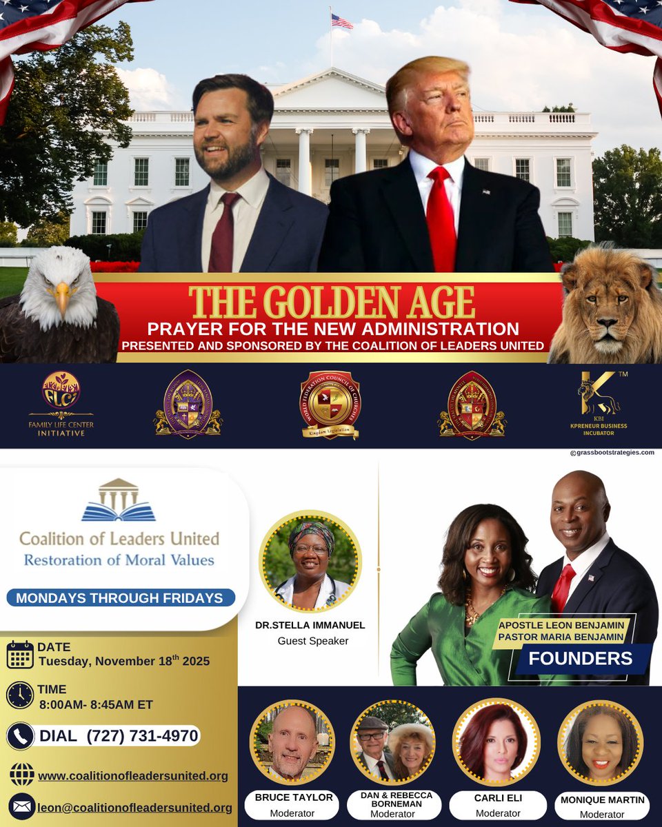 National Prayer Call - Praying for our Leadership - mailchi.mp/361baea99ff4/n… - Check out our Vitamin Supplement Store at myvitaminbalert.com.  learn how to build your own business! tinyurl.com/Kpreneur-Sign-….  Sign up for grant updates at familylifecenterinitiative.org