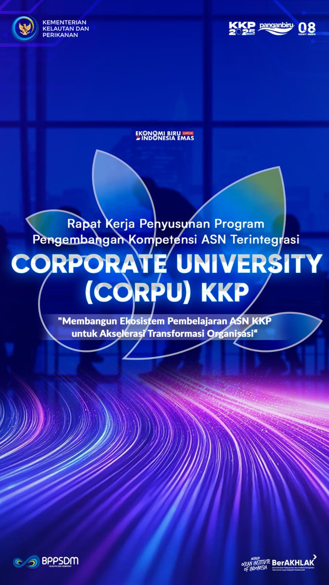 bppsdmpkpbitung's tweet image. #SobatBahari, @kkpgoid melalui @bppsdm_kp @bppsdm_puslatkp baru saja menggelar Rapat Kerja Penyusunan Program Pengembangan Kompetensi ASN Terintegrasi melalui Corporate University (CORPU) KKP

#PanganBiru #2025KKPRiseTogether #SDMKP #SDMUnggul @saktitrenggono @in_radiarta