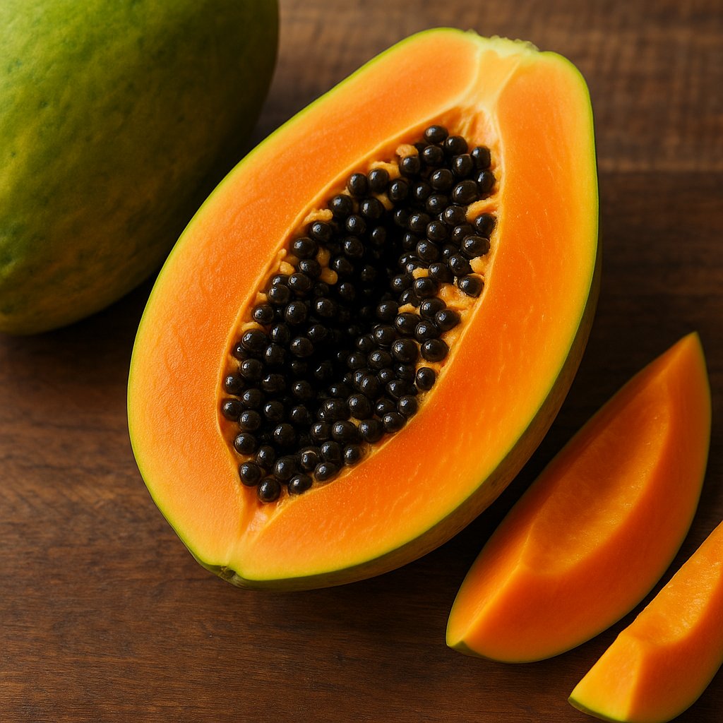 पपीता खाने का फायदा
 पपीता पाचन को तेज़ और आसान बनाता है
कम कैलोरी होने से वजन घटाने में मदद करता है
 Vitamin A–C से स्किन ग्लो और साफ़ रहती है
 फाइबर ज़्यादा होने से कब्ज और गैस से राहत मिलती है 😊 क्या आप पपीता खाना पसंद करते हैं?