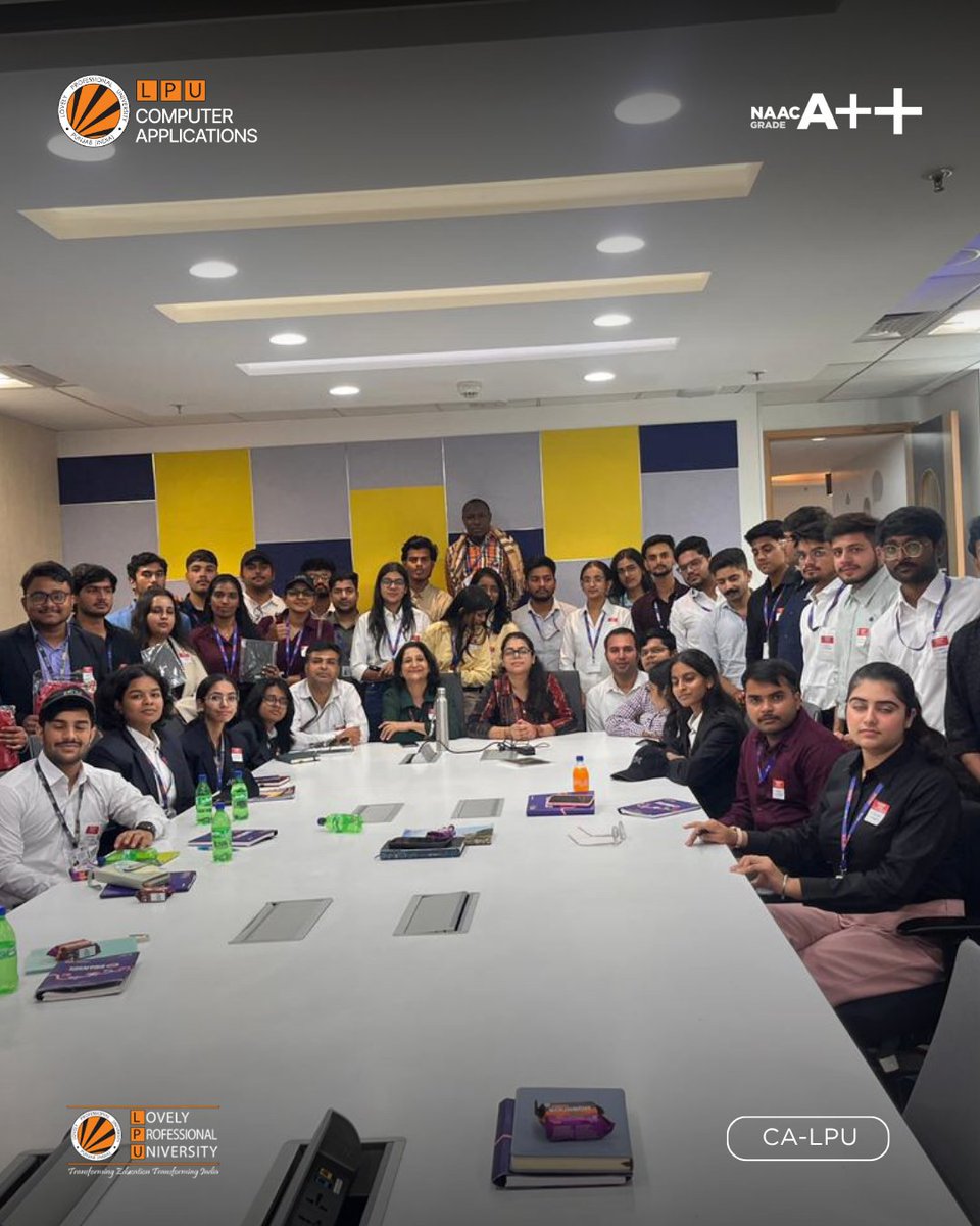 LPUComputerApp's tweet image. SCA-LPU students explored real-time Big Data applications at the IBM Campus, gaining industry insights, expert interaction, and hands-on exposure to emerging technologies.
#SCALPU #LPU #IBM #IndustrialVisit #BigData #IndustryConnect #FutureReady