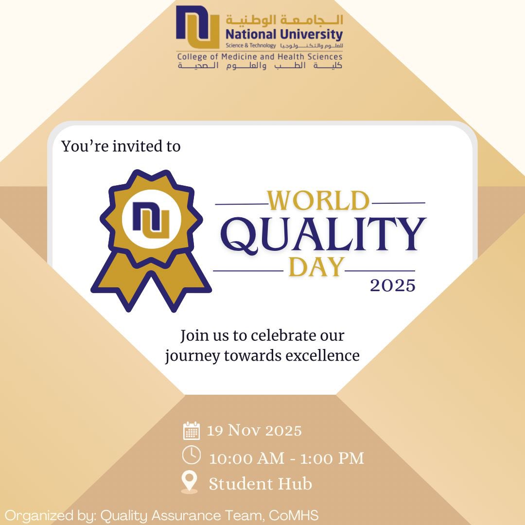 Dear Staff, let’s come together to celebrate Quality Day and our continued path toward excellence!