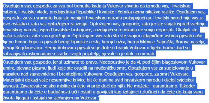 Glavašević je bio dobar kada je izvještavao onako kako je vlast htjela. Kada se usudio dovesti u pitanje njenu ulogu u obrani Vukovara, njegova su se izvještavanja na Hrvatskome radiju jednostavno prestala emitirati. Ovo je preseno putem tadašnjeg Radija 101, 1991. godine: