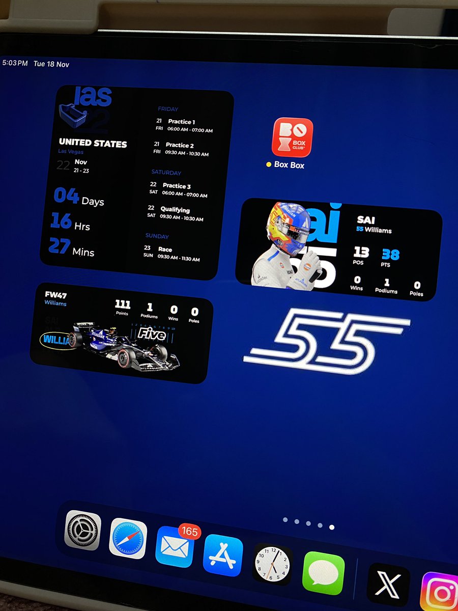 BoxBox_Club's tweet image. Vegas widget colour is so williams coded 😮‍💨💙

#boxboxclub #f1widgets @WilliamsRacing