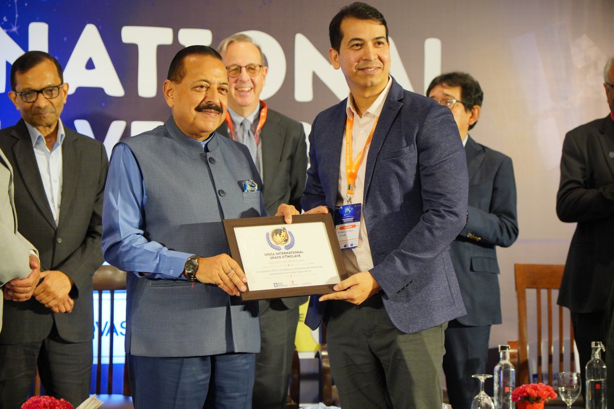We are proud to recognise Suhora for excellence in Operational Imagery Support, expanding India’s access to hyperspectral data for climate, defence, and national development. <a href="/suhoratech/">Suhora Technologies</a> #IISC25