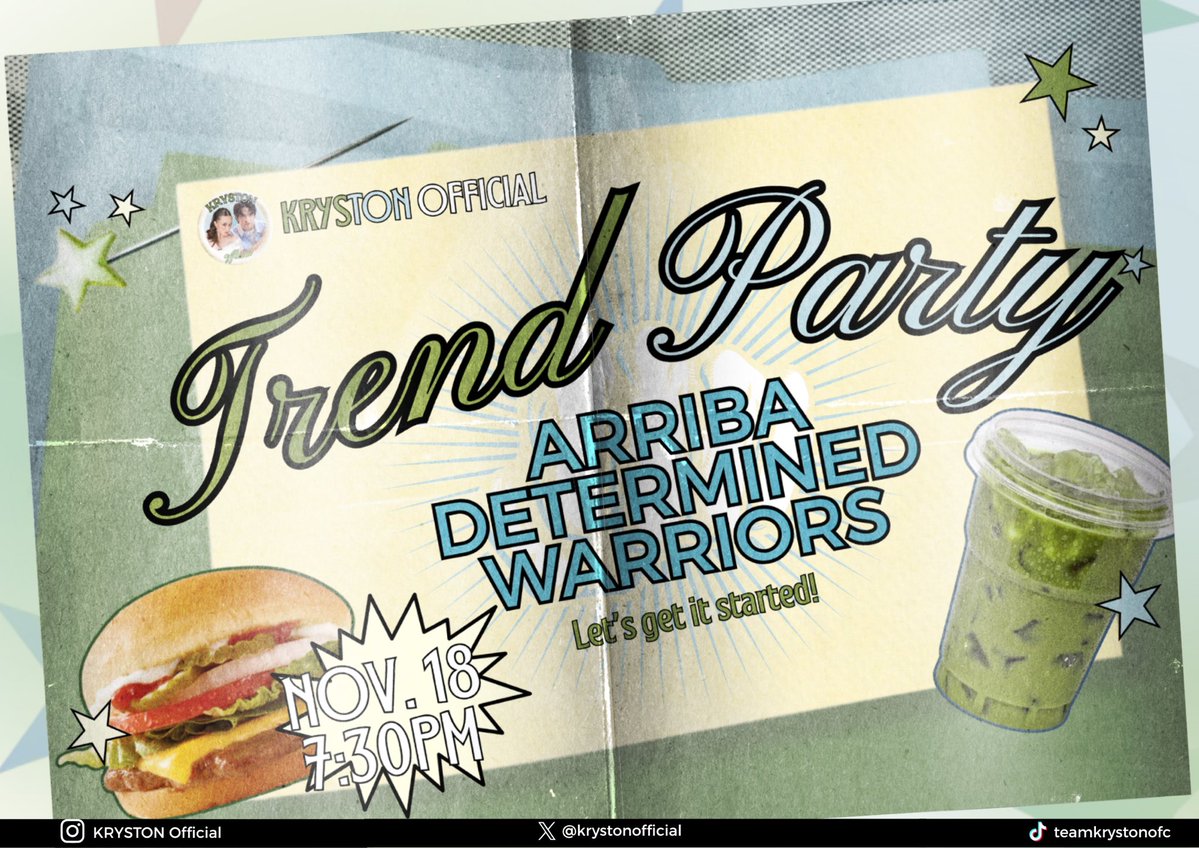 krystonofficial's tweet image. 𝐂𝐎𝐋𝐋𝐀𝐁 𝐖𝐀𝐕𝐄 𝐏𝐀𝐑𝐓𝐘 𝐒𝐓𝐀𝐑𝐓𝐒 𝐍𝐎𝐖!

OFFICIAL MAG ISSUE:

ARRIBA DETERMINED WARRIORS

Reminders:
➤ Minimum of three words
➤ Include pictures and videos
➤ Refrain from double tagging
➤ No emojis and numbers
➤ Engage on fresh tweets

Tweet • Engage • Boost