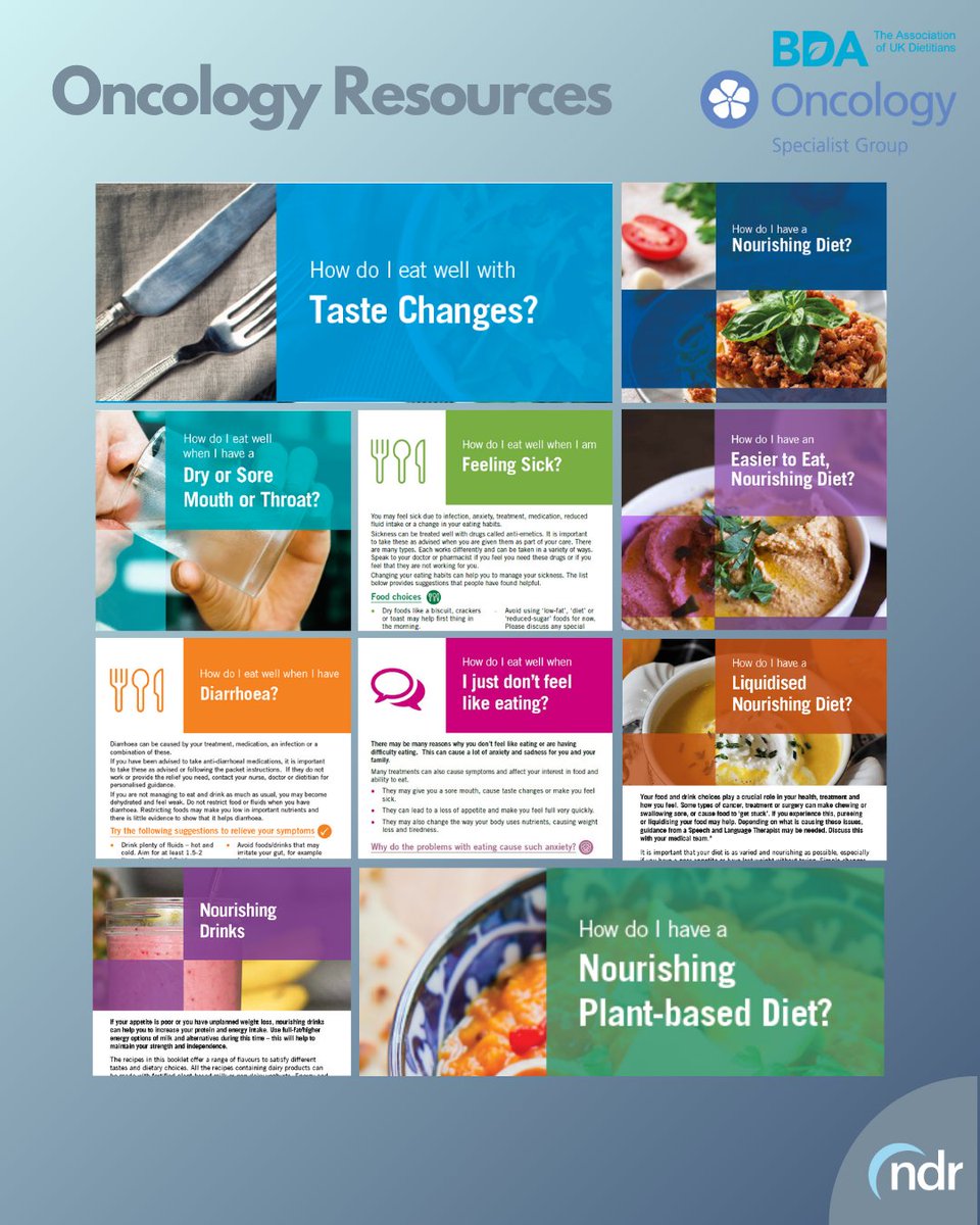NDR_UK's tweet photo. Tuesday is #ChallengesTuesday & Solutions #UKMAW2025
Our last post highlighted that many conditions can increase the risk of malnutrition. Our oncology range includes various titles to help support the side effects experienced during cancer and improve dietary intake. https://t.co/yX96OChJGd
